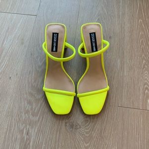 Neon Strappy Sandals